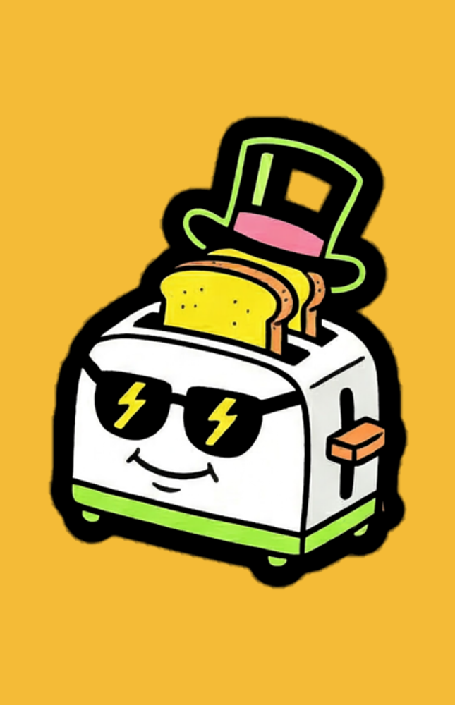 Toast of the Town stickers