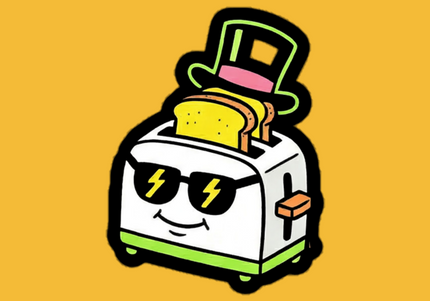 Toast of the Town stickers