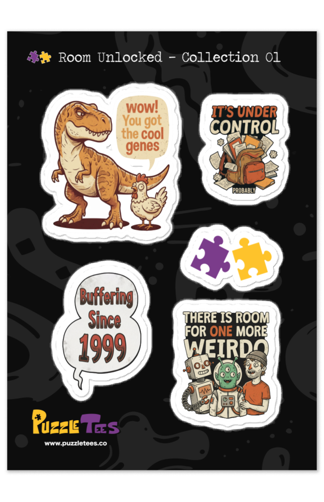 PuzzleTees Sticker Pack: Slap Your Curiosity