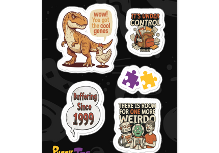 PuzzleTees Sticker Pack: Slap Your Curiosity